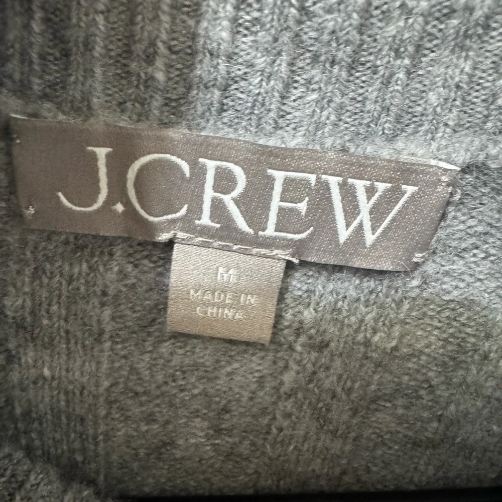 J. Crew Gray Mock Neck Sweater Size Medium